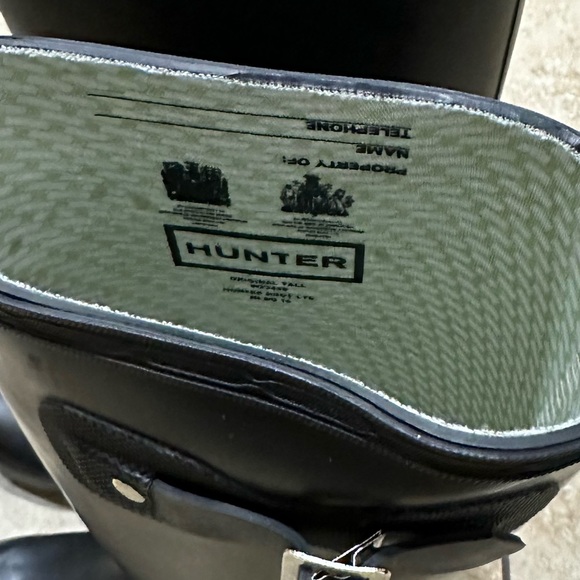 Hunter Original Tall Rain Boot Waterproof Snow Unisex Rubber Buckle Unisex W6 M5 - Picture 10 of 16